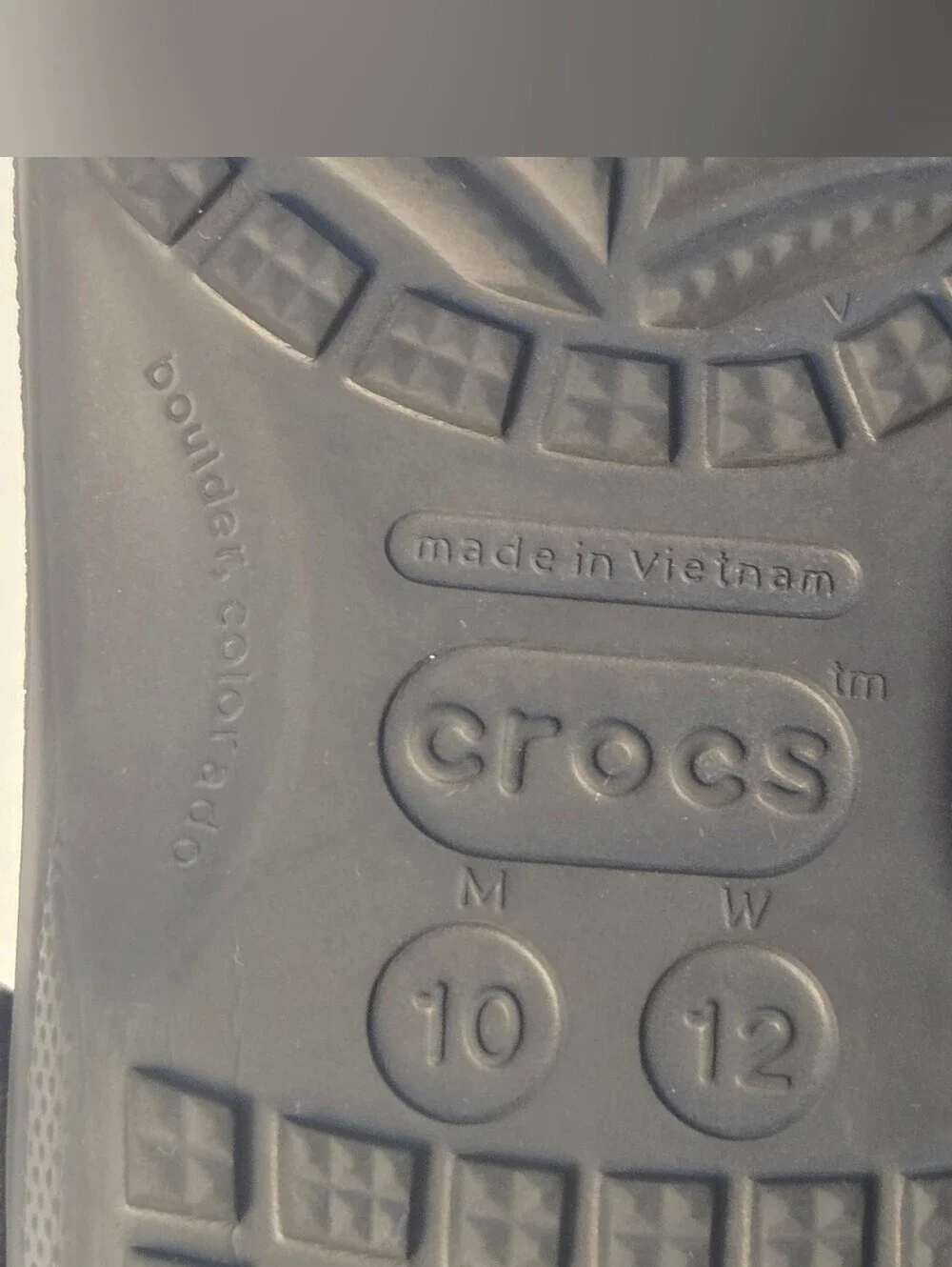 CROCS Classic Clog Black Vented Slip On Versatile Sporty Minimalist Size 10M 12W